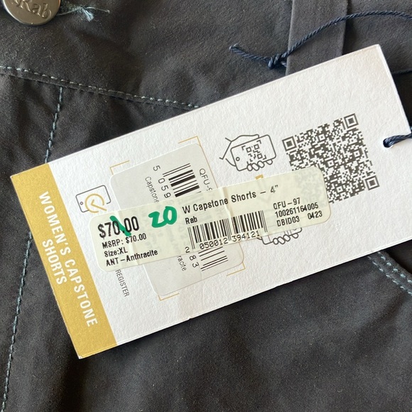 NWT- Rab women’s capstone shorts - Picture 4 of 5